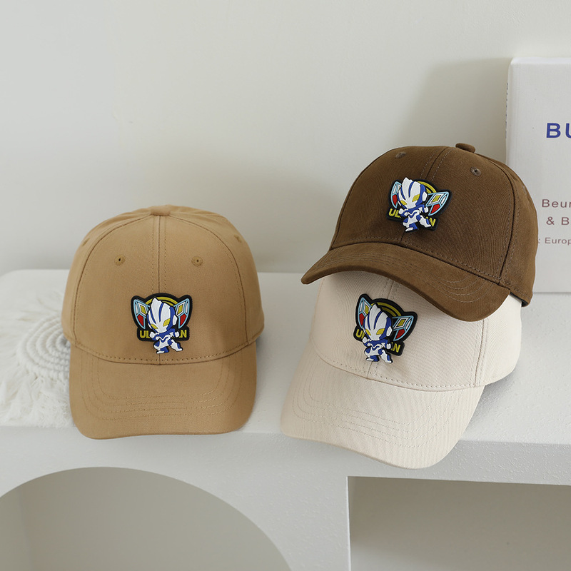 Children's Cartoon Ultraman Baseball Cap Baby Summer Sun Hat Boys and Girls Windproof Sun Hat Fashionable Peaked Cap Children's Cartoon Ultraman Baseball Cap Baby Summer Sun Hat Boys and Girls Windproof Sun Hat Fashionable Peaked Cap