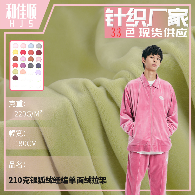 水貂绒面料 170g 210g 260g 410g全涤拉架加绒家居服宠物衣服面料