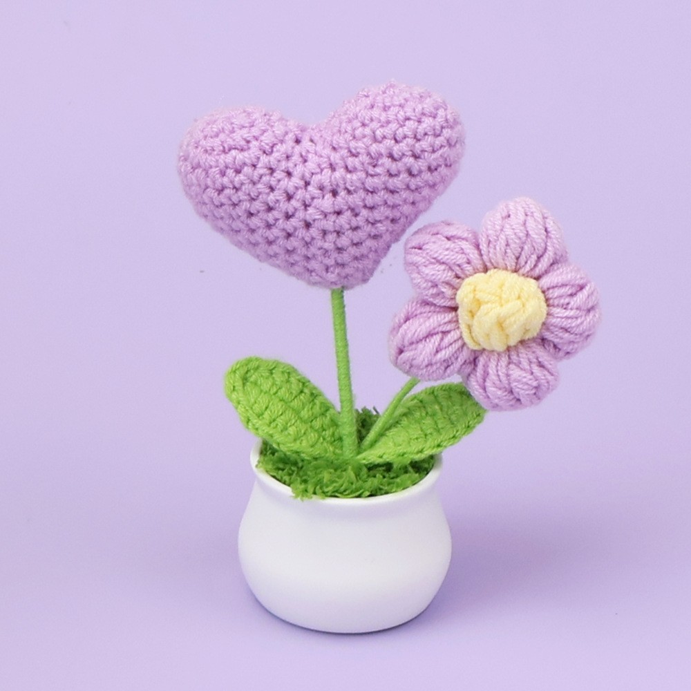 Púrpura - maceta de flores de amor