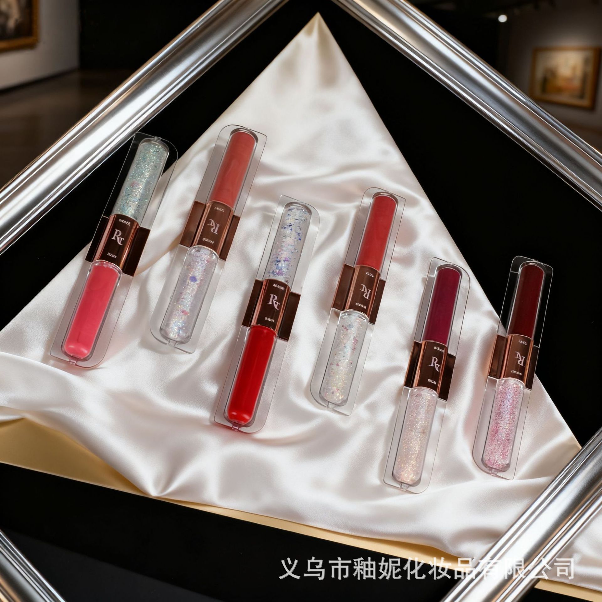 Romántico cuento transfronterizo esmalte labial de color templado humectante de color de agua espejo labial sin brillo labial image 5