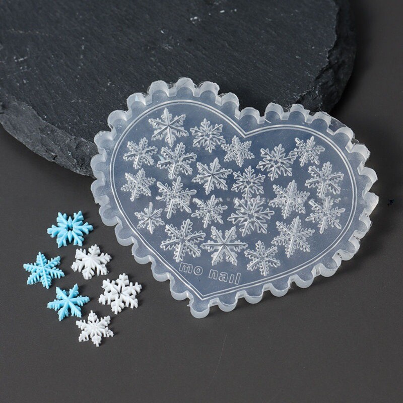 圣诞节3d立体浮雕美甲雪花硅胶模具圣诞老鹅铃铛靴子粘土结雕模板|undefined