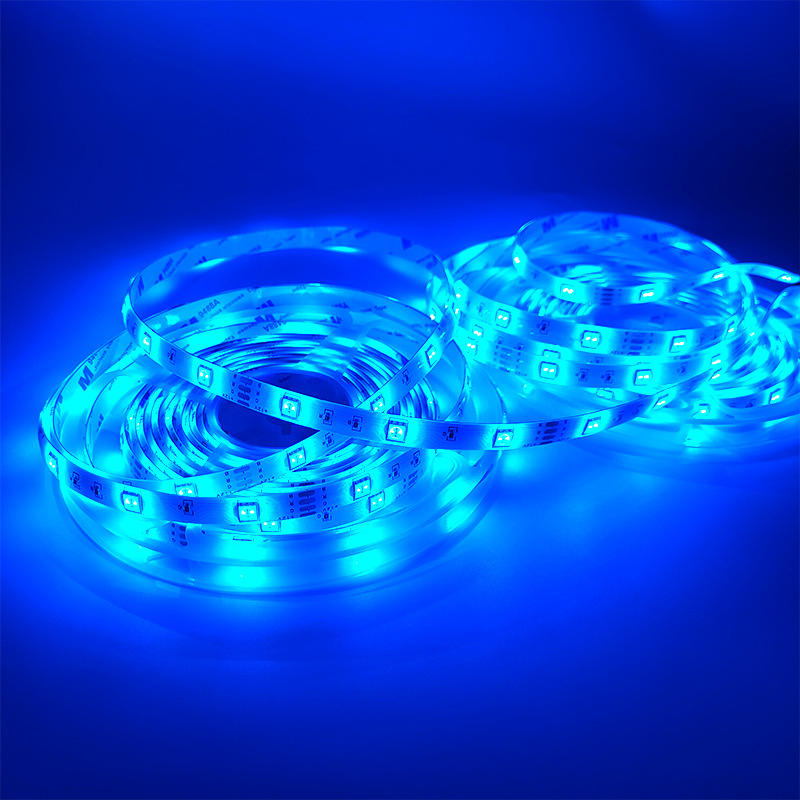 LED Işık Şeridi 5050 RGB Bluetooth Seti 24 Tuşlu Telefon Uygulaması 7 Renkli Yatak Odası Dekoratif Aydınlatma Şeridi