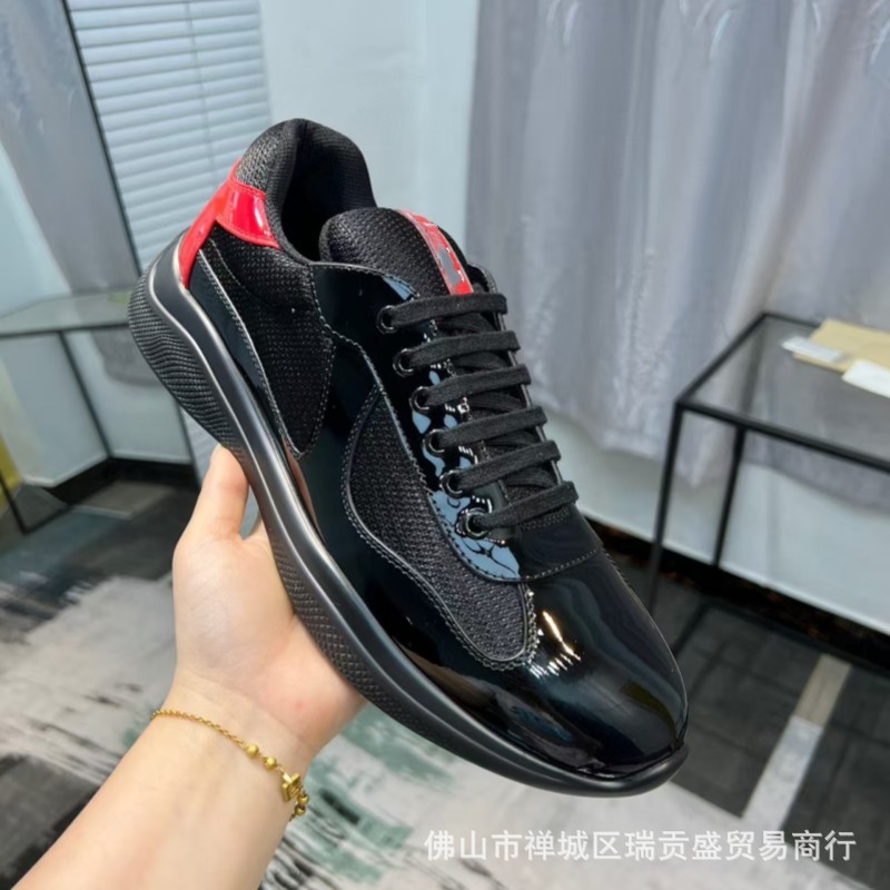 p家运动鞋真皮情侣鞋透气网面拼接漆皮板鞋耐磨休闲男鞋跨境外贸|undefined