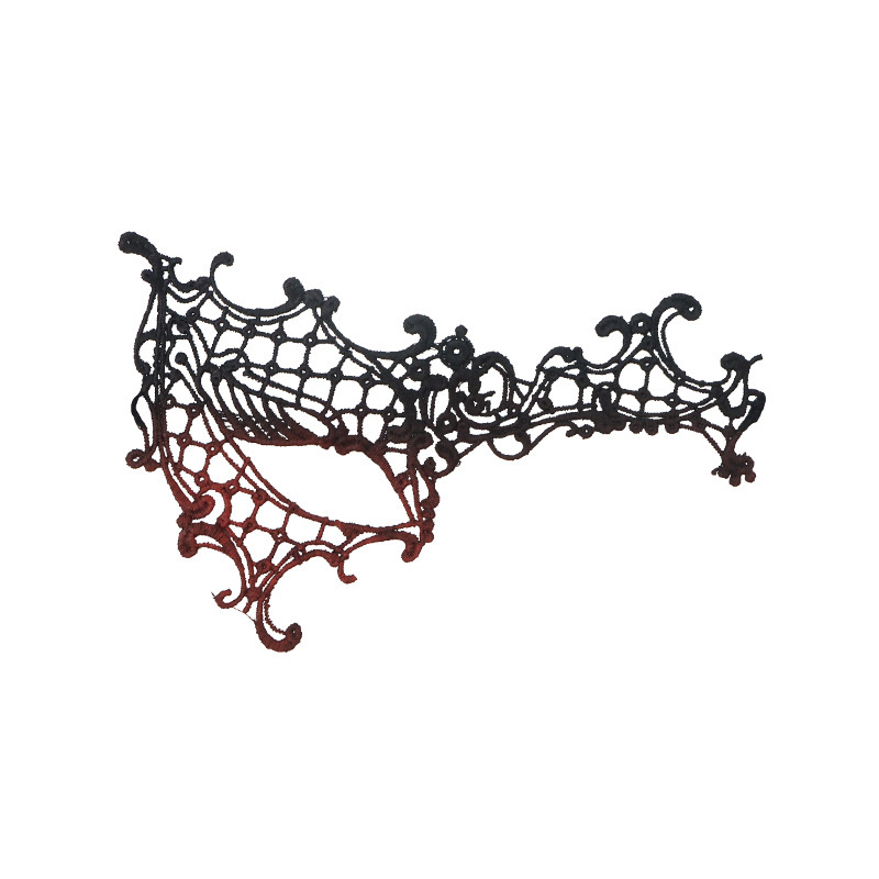 Ventas transfronterizas de encaje sexy de un solo ojo máscara de media cara fiesta máscara de ojos sexy espectáculo de cine y televisión accesorios de vestuario