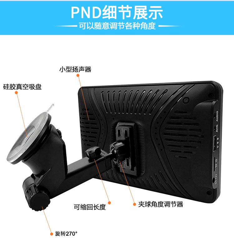7inch Portable In-Car Mp5 Player Wireless Carplay Android Auto Mobile Phone Connection Reversing Mirror Image