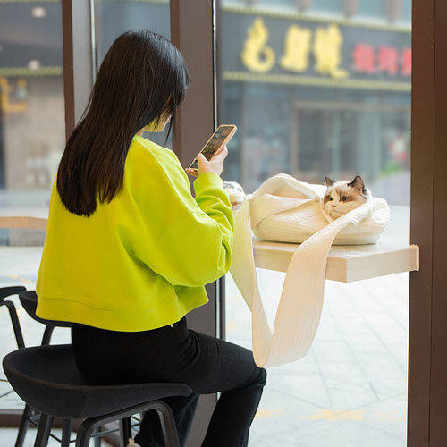 Cat Bag Portable Crossbody Breathable Cat Bag Pet Backpack Portable Cat Bag Canvas Crossbody Bag Dog Bag Pet Supplies