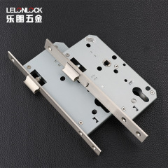 廠家批發鎖芯可控制斜舌功能鎖體  歐標不鏽鋼304通道門鎖具配件