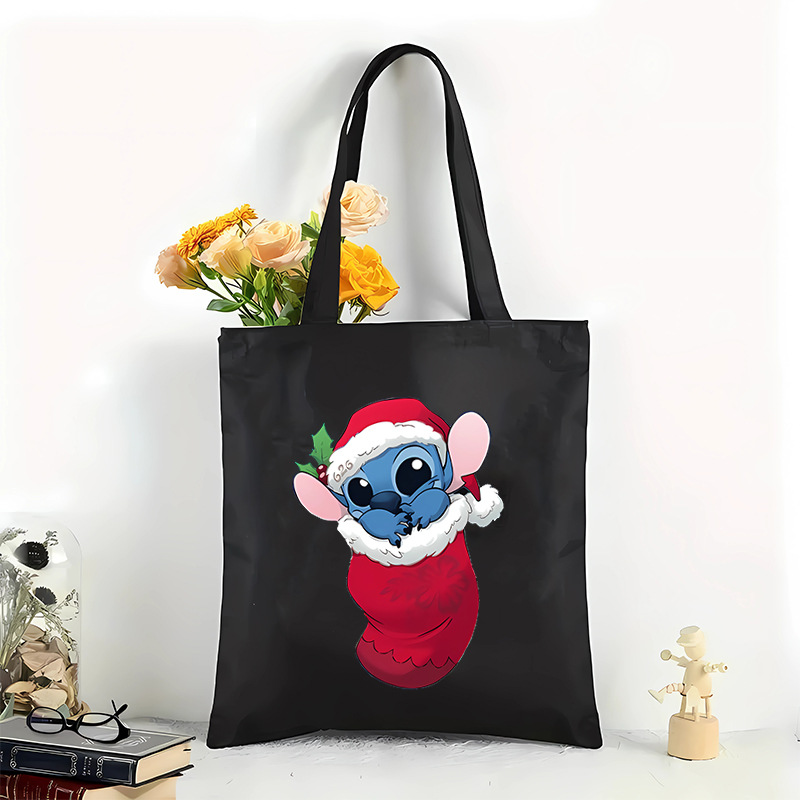 Bolsa de lona de impresión púrpura de pop transfronteriza, bolso de hombro de gran capacidad, portátil perfecto para compras