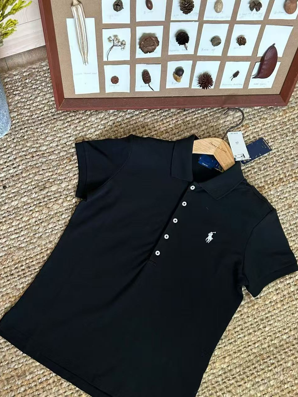 貿易注文/スキャン可能 スカッジレベル ラフ5つボタン 半袖Tシャツ レディース POLOシャツ スリムフィット