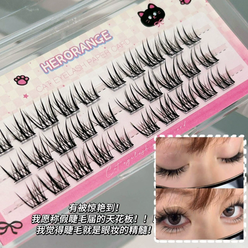HERORANGE Comics, capacious dense realistic false eyelashes