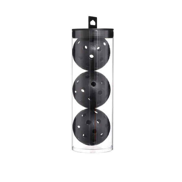 Pickleball 40-hole outdoor ball [black 3 barrels]