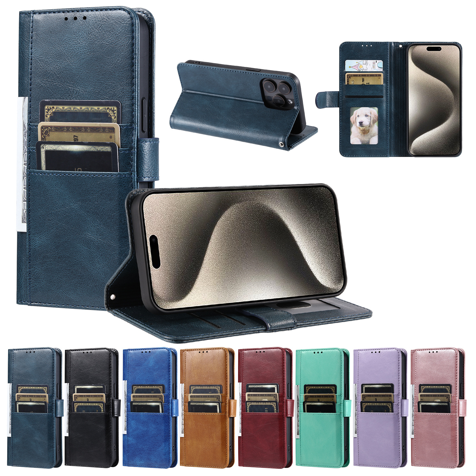 Flip Phone Case For Iphone 15 And Samsung Galaxy S24 Ultra_voghion.com