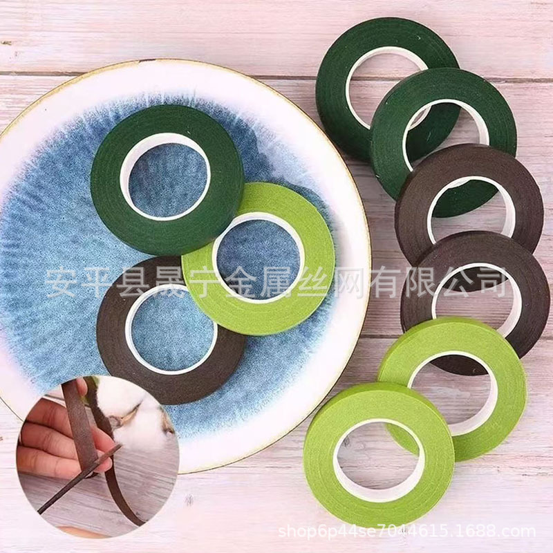 Taller Yunjian horticultura simulación flor especial cinta adhesiva tinta verde material paquete de material DIY fabricantes de entidades image 4