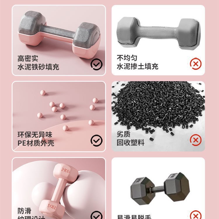 ホット販売新しいダンベル子供大人のフィットネス機器家庭用ラッピングダンベル腕の筋力トレーニング機器|undefined