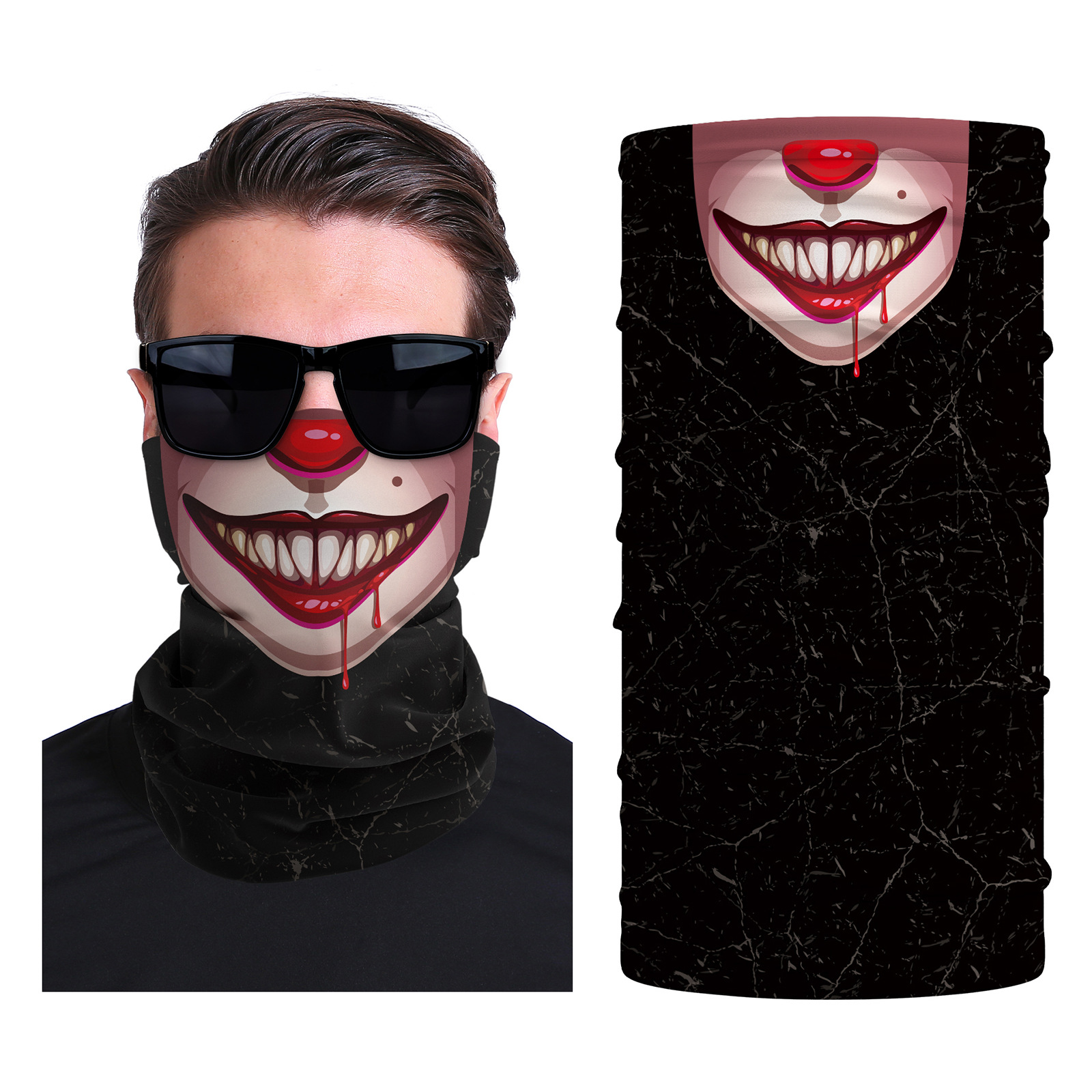 Xun hui transfronterizo media cara cráneo bufanda mágica sombrilla de viaje al aire libre máscara de equitación cuello de protección uv