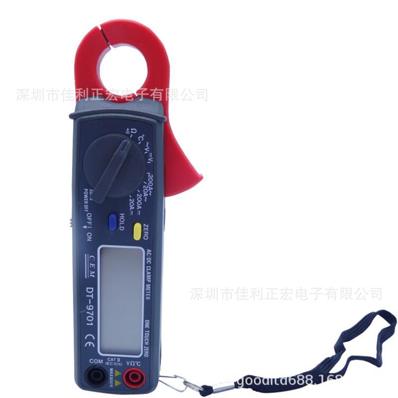 CEM华盛昌 DT-9701迷你型交直流钳形表，带K型温度测量功能