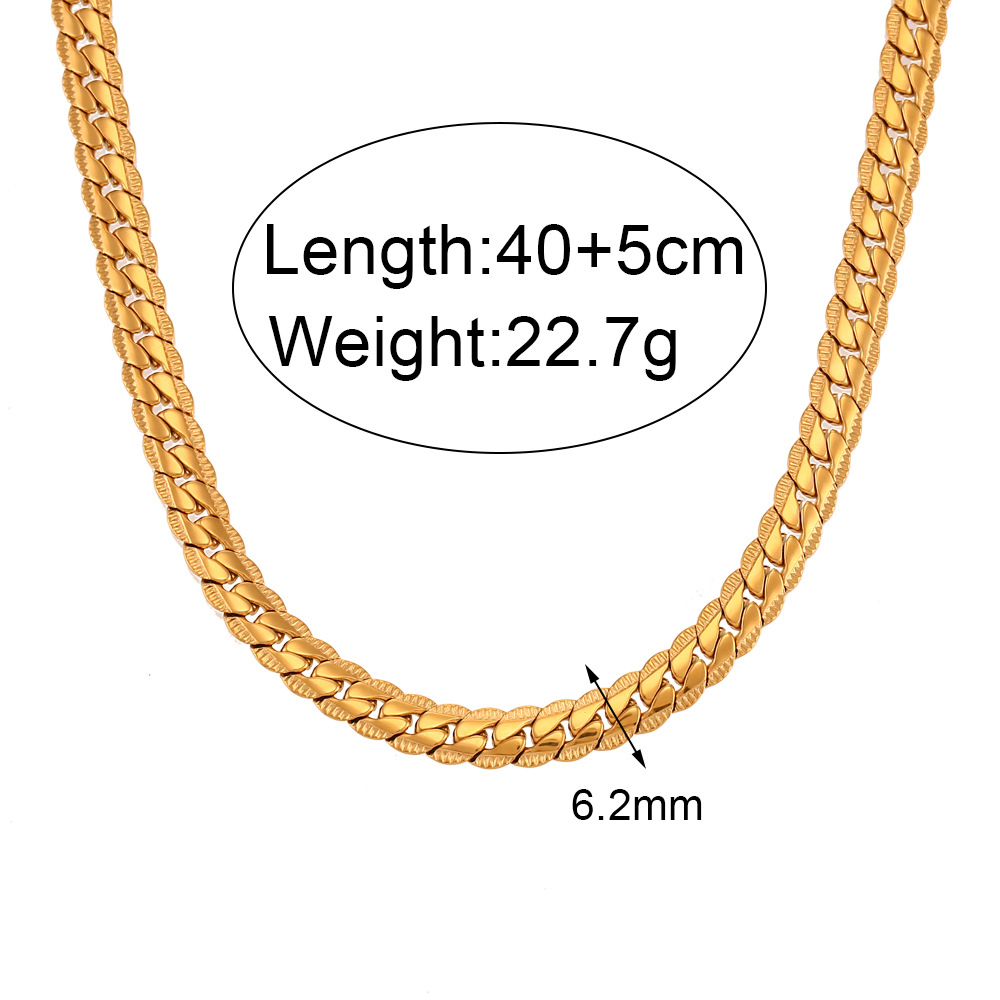 10g Weight 0.03µm-0.05µm Gold Plating Thickness PVD Coated Gold Plating Process Real Gold Plated Plating Material 304 Stainless Steel Pendant Material Necklace Classification 304 Stainless Steel Chain Material 18K Gold Plating Color 1 Piece Quantity Daily Occasion 304 Stainless Steel Material Geometric Pattern Women'S Gender Fashion Style Waterproof Non Tarnish, Plating Craft PVD Coated Real Gold Plated 18K Gold Geometric 304 Stainless Steel Fashion Waterproof Non Tarnish 304 Stainless Steel Necklace 2