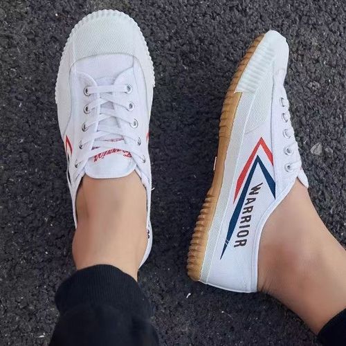 Pull-back running track and field shoes for men and women white shoes canvas shoes sports high school entrance examination long jump shoes martial arts shoes retro shoes