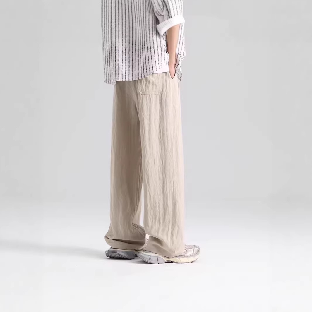 Pantalones casuales de verano transfronterizos Pantalones deportivos transpirables de hombre Pantalones de verano de lino delgados