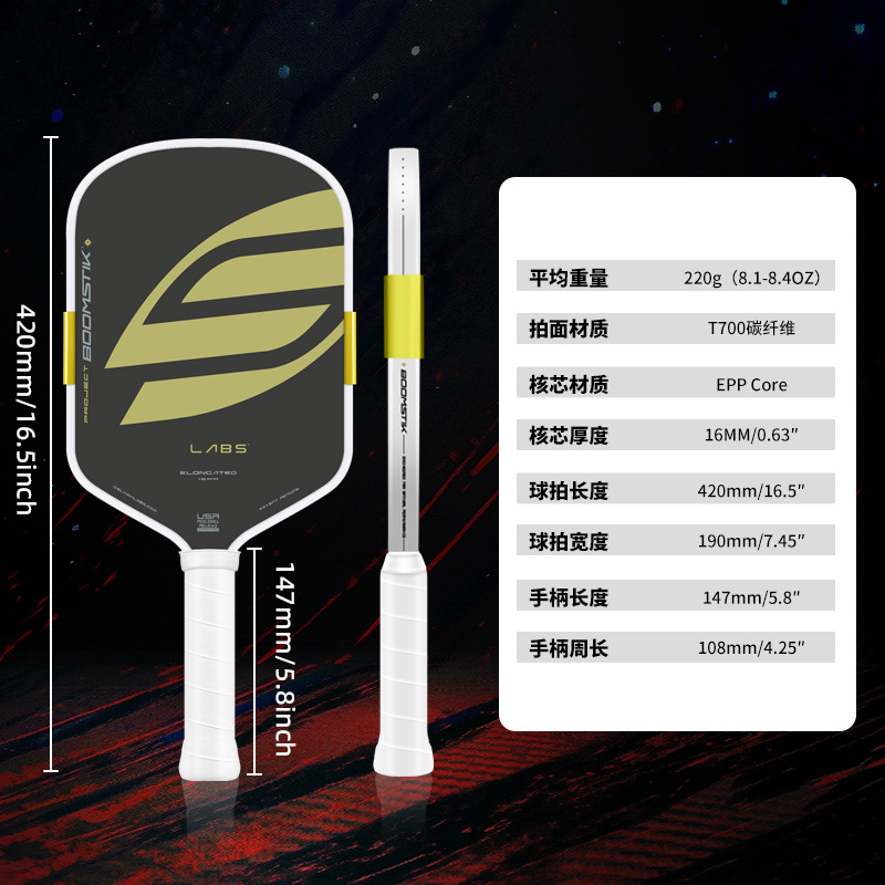 Gen5 Heat-Pressed 5Th Generation Carbon Fiber Pickleball Paddle for Competition and Training