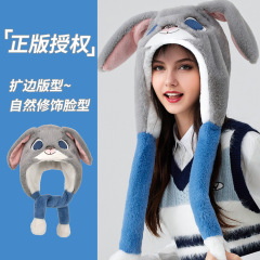 可爱米妮冬季帽子米奇帽子卡通冬天可爱耳朵韩版超萌套帽新款