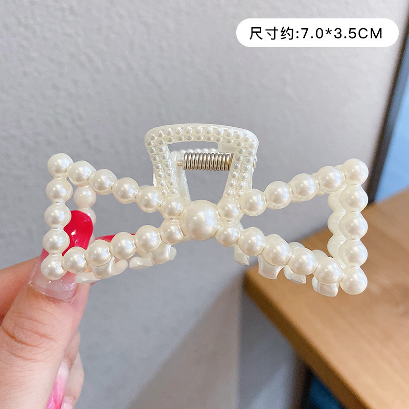 韓国大型アクリルサメクリップヘアアクセサリーシンプルなヘアクリップ女性の後頭部ヘアピン帽子卸売|undefined