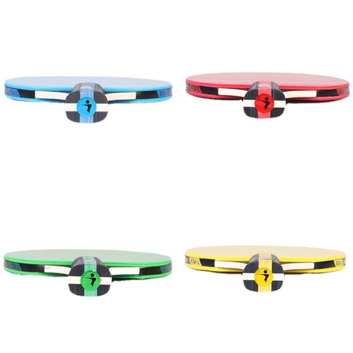 REGAIL color table tennis racket red/blue/green yellow double-sided beef tendon rubber training table tennis racket