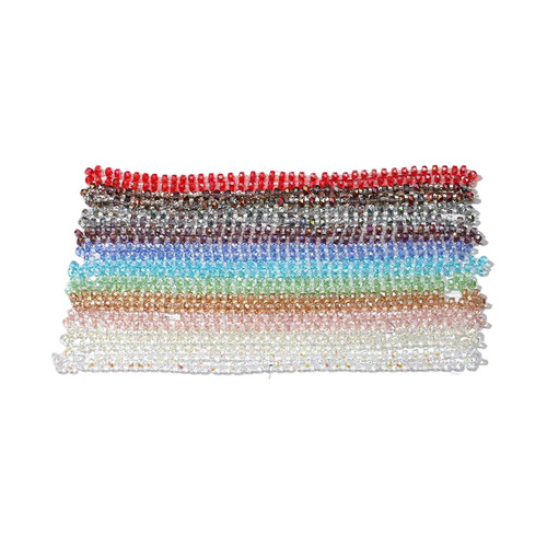 8mm crystal high temperature electroplating faceted wheel beads diy glass beads flat bead bracelet hand string beads loose bead jewelry