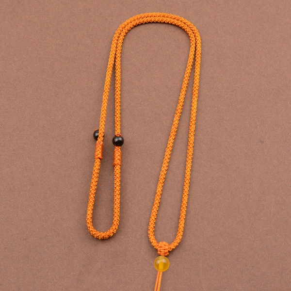 Amber/yellow agate top beads/left and left adjustment style