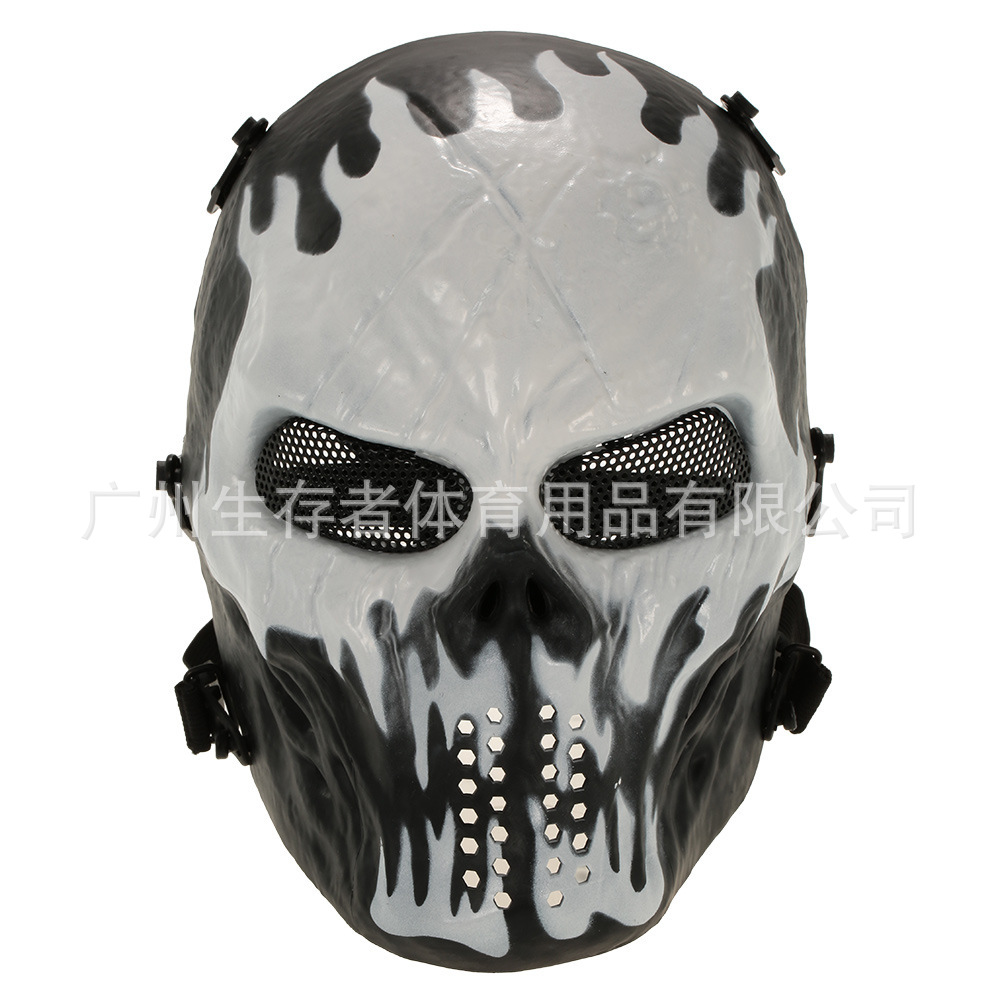 M06 máscara protectora de la cara completa al aire libre real CS cráneo máscara protectora película de Halloween y accesorios de televisión image 3