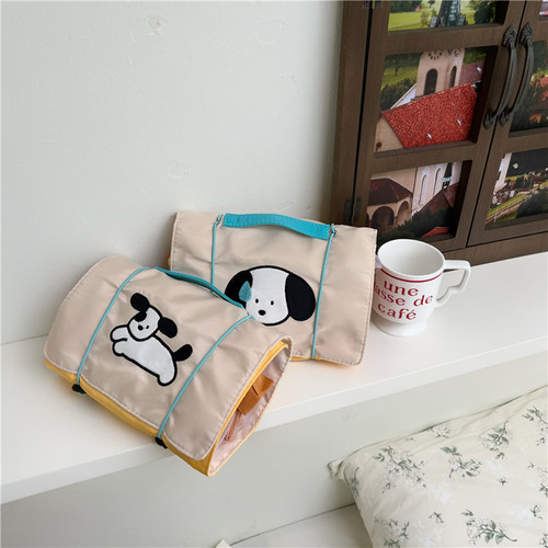 Original design puppy cosmetic bag removable mesh storage bag large capacity portable travel four-in-one toiletry bag
