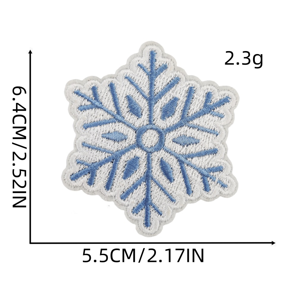 3g Weight Clothing Sticker Patches Classification 1 Piece, 1 Set Quantity Nonwoven, Polyester Material Christmas Festival Letter, Snowman, Snowflake Pattern Cute Style 1 Piece 1 Set Cute Letter Chrismas Snowman Snowflake Nonwoven Polyester Clothing Sticker Patches 9