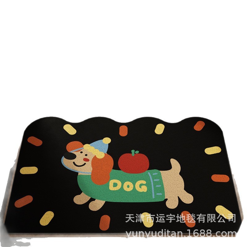 卡通入户门地垫玄关进门蹭土除尘垫丝圈可自由裁剪门外地垫耐脏|undefined