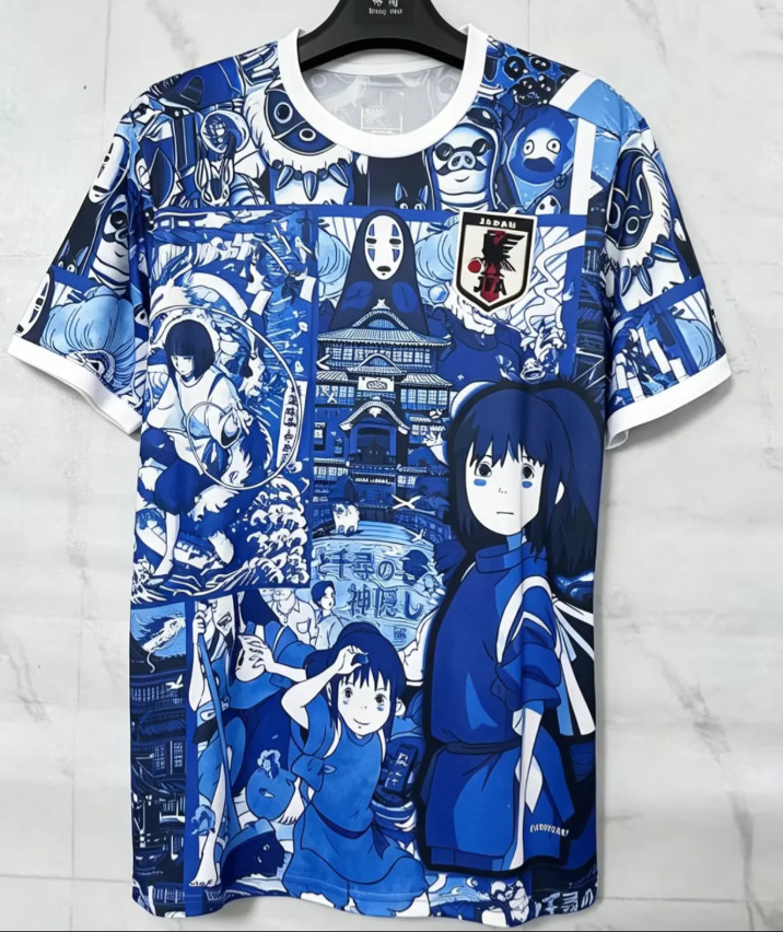 25-26 Nueva camiseta de anime de camiseta japonesa One Piece Samurai Sakura Dragon Ball Uniforme de fútbol transfronterizo de edición especial