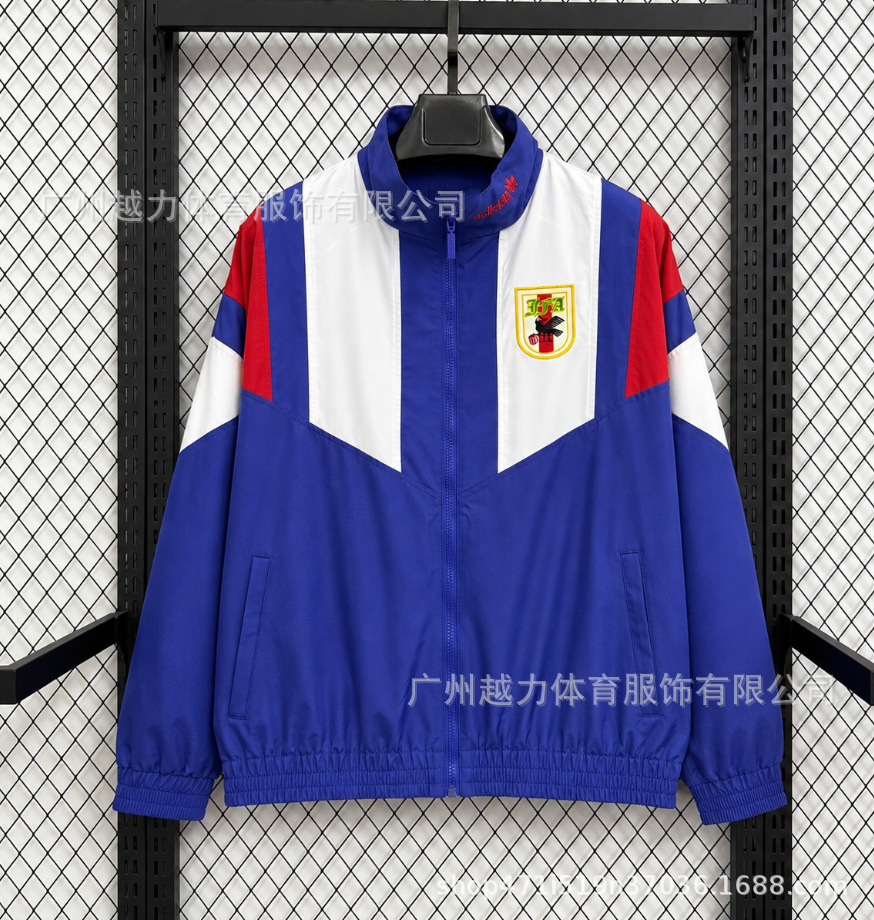 Chaqueta Bordada retro de manga larga y gruesa Manchester United Barcelona Inglaterra Brasil Real Madrid Liverpool image 6