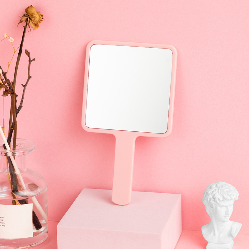 Espejo acrílico personalizable para regalo, espejo pequeño cuadrado de mano para maquillaje, espejo portátil de escritorio para mujer, espejo de tocador de alta definición image 18