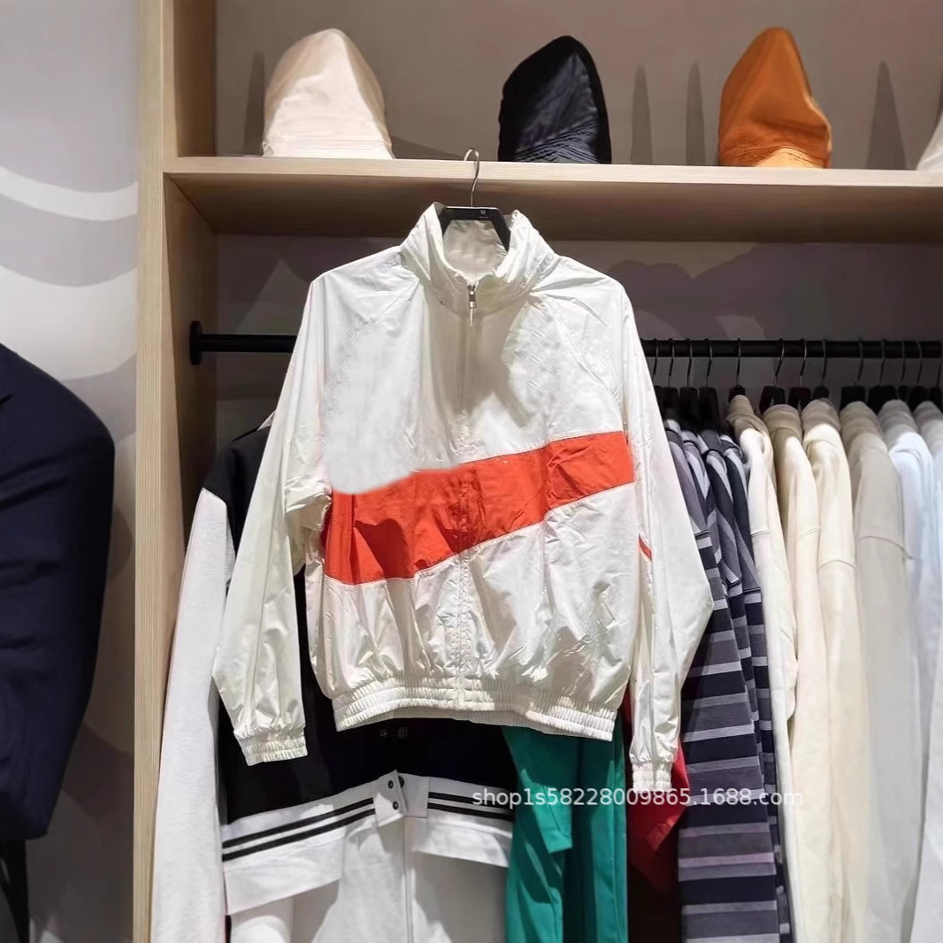 새로운 봄, 가을 스포츠 윈드 브레이커 남성 캐주얼 코트 새로운 스탠드 칼라 통기성 학생 긴팔 러닝 자켓 7878
