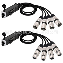 3Pins XLR Male/Female Audio Extension Cable Splitter to RJ45