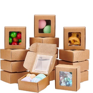 Flying machine box jewelry box handmade soap paper box in stock kraft paper black card white card cross-border window box wholesale