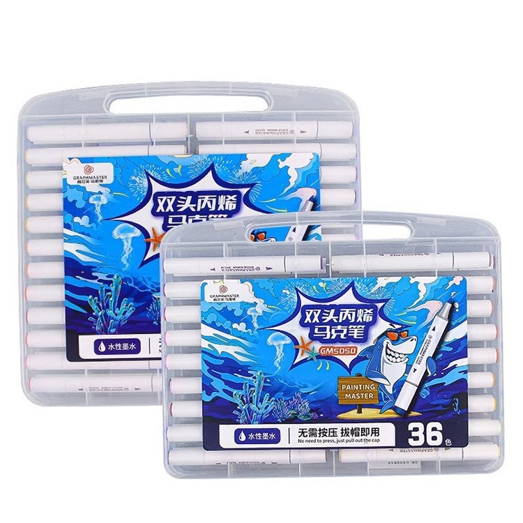 STARGRAPH GM5050 Doble cabeza de acrílico blando rígido marcador especial para estudiantes y niños impermeable impermeable