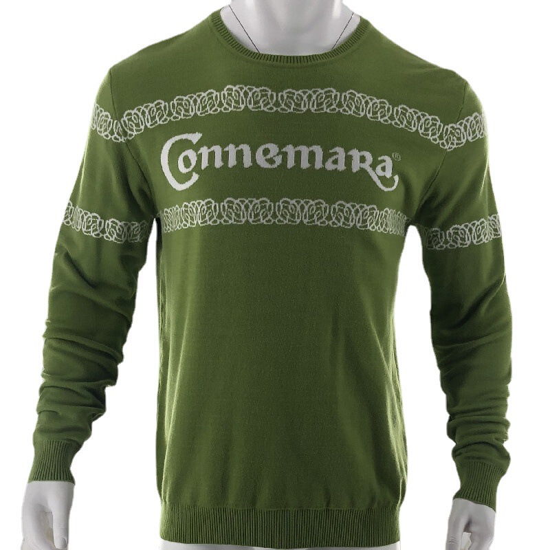Cross-Border Supply 2024 Autum Youth Knitted Jacquard Loose Round Neck Christmas Long-Sleeved Knitted Sweater for Men