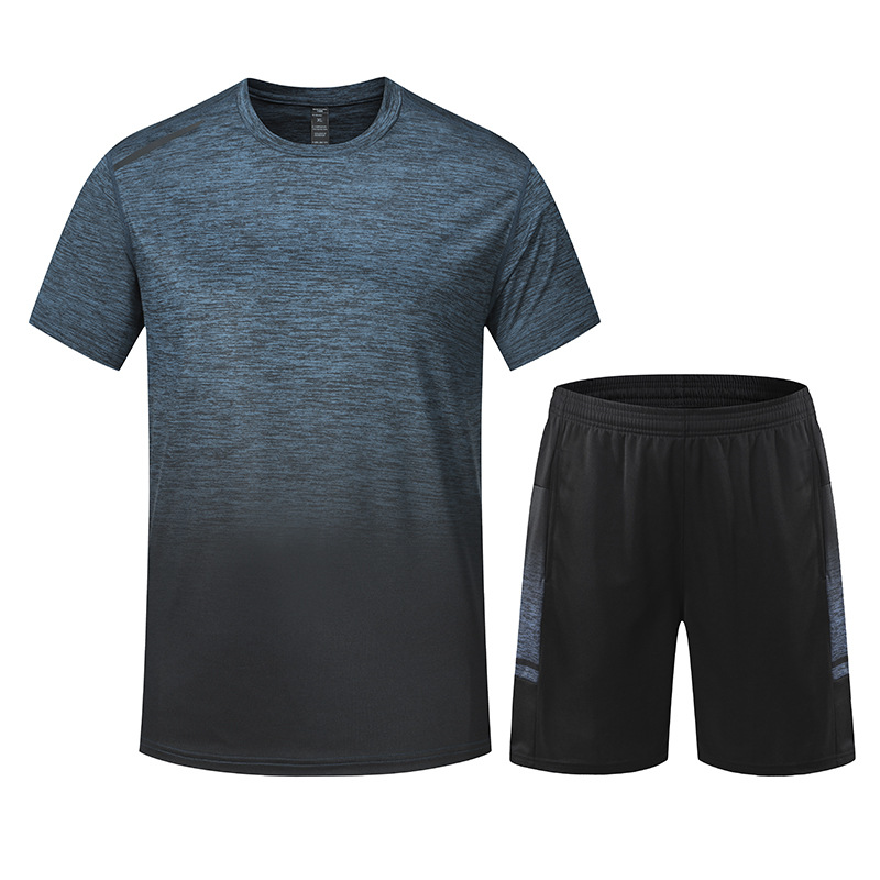 Traje de ropa deportiva Camiseta de manga corta de verano de secado rápido y transpirable Pantalones cortos de entrenamiento de baloncesto para correr por la mañana Ropa de gimnasio 680