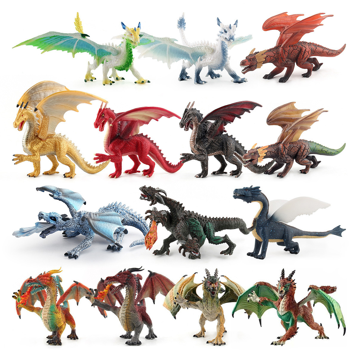 Simulación DE LOS NIÑOS sólido dinosaurio Jurásico modelo mito animal plástico Dragón Volador dinosaurio traje de juguete adornos
