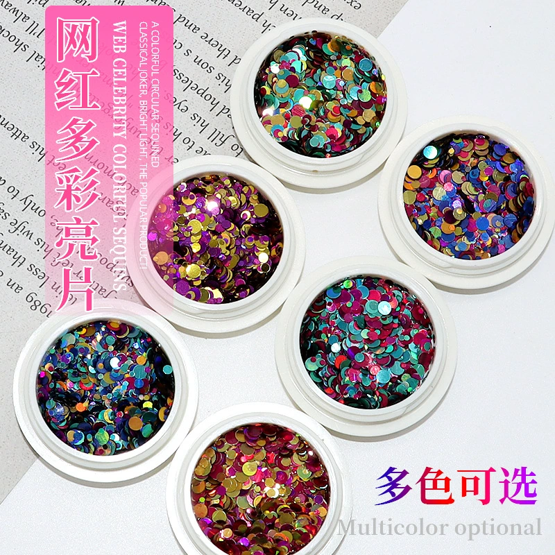 Дизайн ногтей взрывы блестки точка патч ювелирные изделия интернет-знаменитости Лепрекона ученик лазерный размер смешанные блестящие украшения