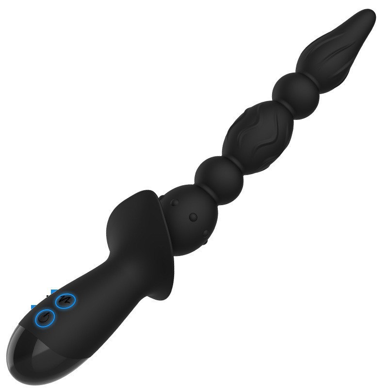 Vibrating Anal Beads Prostate Massager, Silicone, Button Control, 261.7 mm — detail image 6