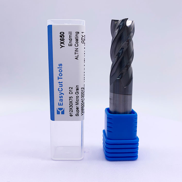 68度高硬度钨钢平底铣刀高精度耐磨涂层加硬模具硬质合金CNC平刀