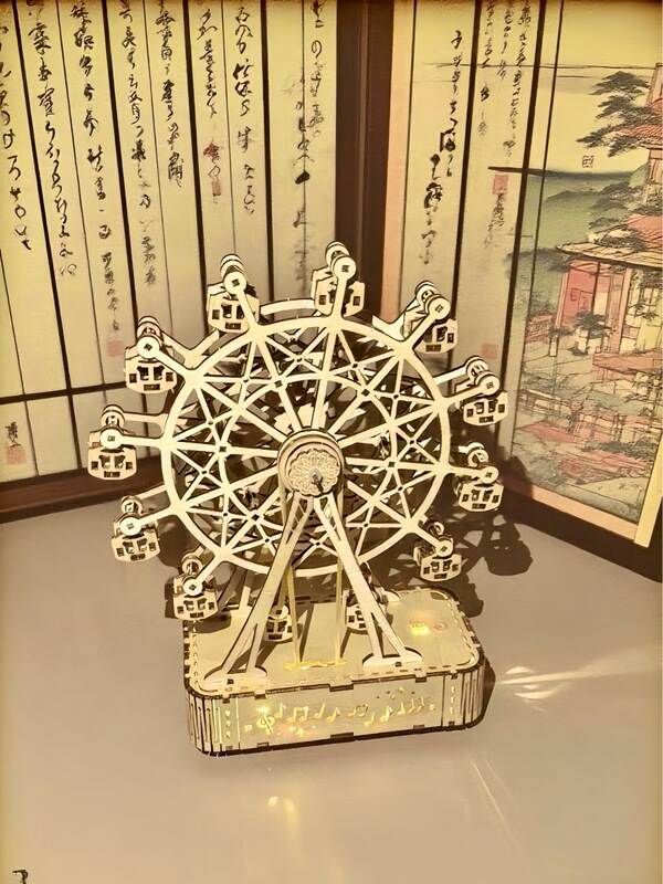 木製積み木手作りオルゴールチェロdiyおもちゃ誕生日プレゼント女子オルゴール|undefined