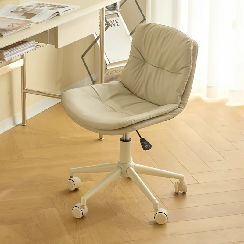 Computer Chair, Girls' Makeup Chair, Office Writing Chair, Backrest Chair, Bedroom Dormitory Desk Chair, Swivel Chair, Waterproof and Silent