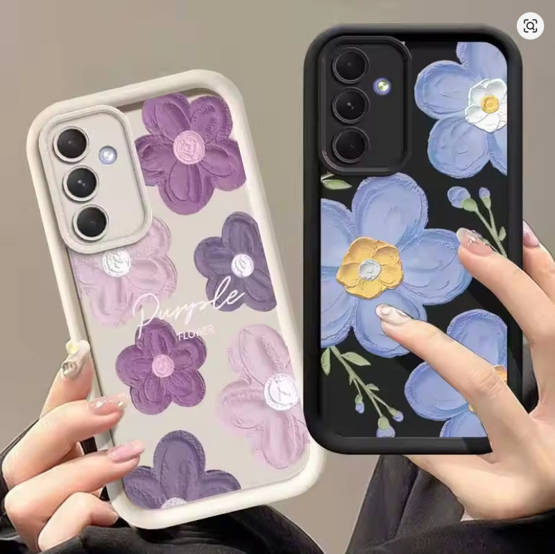Blue Oil Painting Suitable for Samsung A15/A55 Full-Cover S24Ultra/S23Fe Phone Case S22 Anti-Drop 56 Blue Oil Painting Suitable for Samsung A15/A55 Full-Cover S24Ultra/S23Fe Phone Case S22 Anti-Drop 56