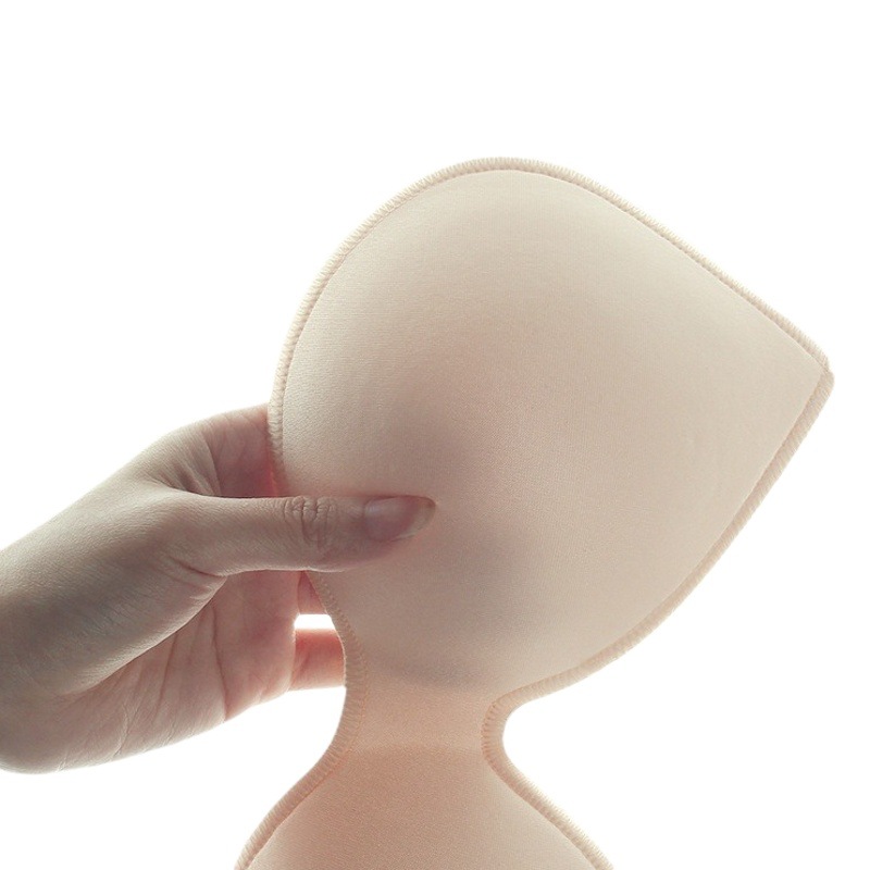 Molde de una pieza Copa tubo superior envuelto pecho belleza espalda interior almohadilla medio grueso desmontable Deportes. Ropa de yoga inserto de esponja universal